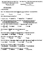 Đề tham khảo kiểm tra 1 tiết môn Toán Lớp 10 lần 1 - Năm học 2017-2018 - Trường THPT Trần Quang Khải (Có đáp án)